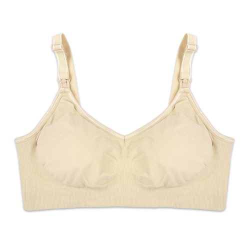 New seamless nursing bra, maternity nursing bra, comfortable, wire-free front buckle, large size push-up