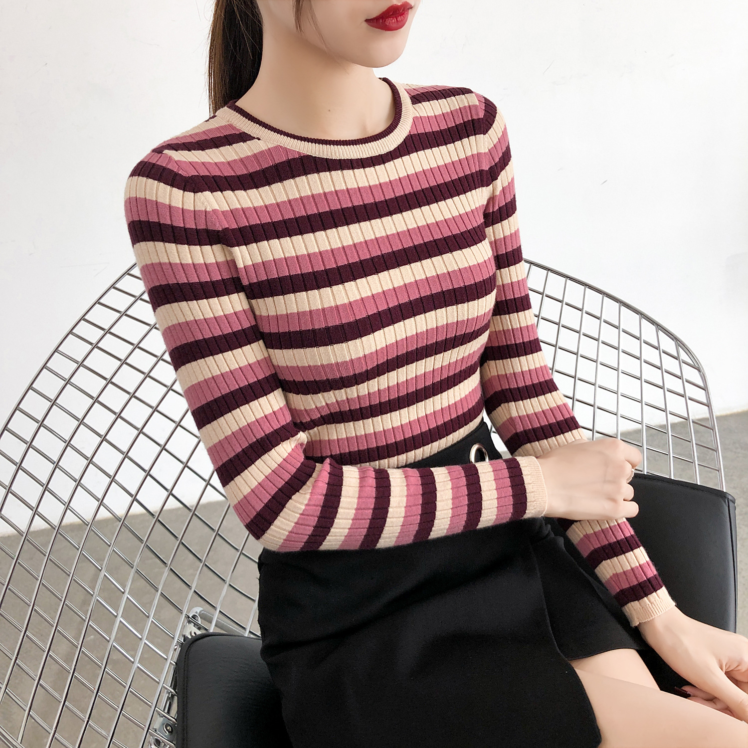 Pull femme en Coton - Ref 3414635 Image 1