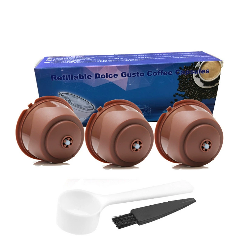 Капсульный фильтр для кофе Dolce, циркуляционная многоразовая наполненная модель, набор пластиковых корпусов, мультижирная модель