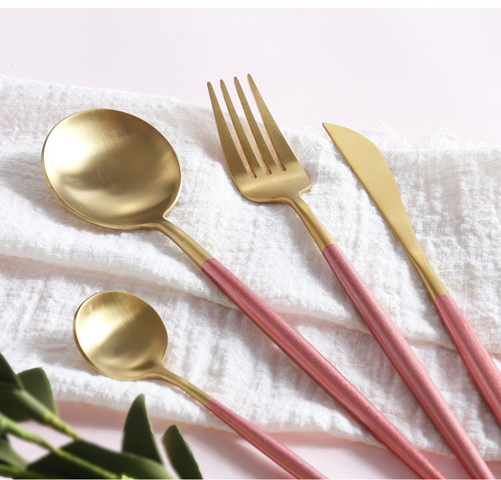 Casual Solid Color Stainless Steel Tableware 1 Piece display picture 2