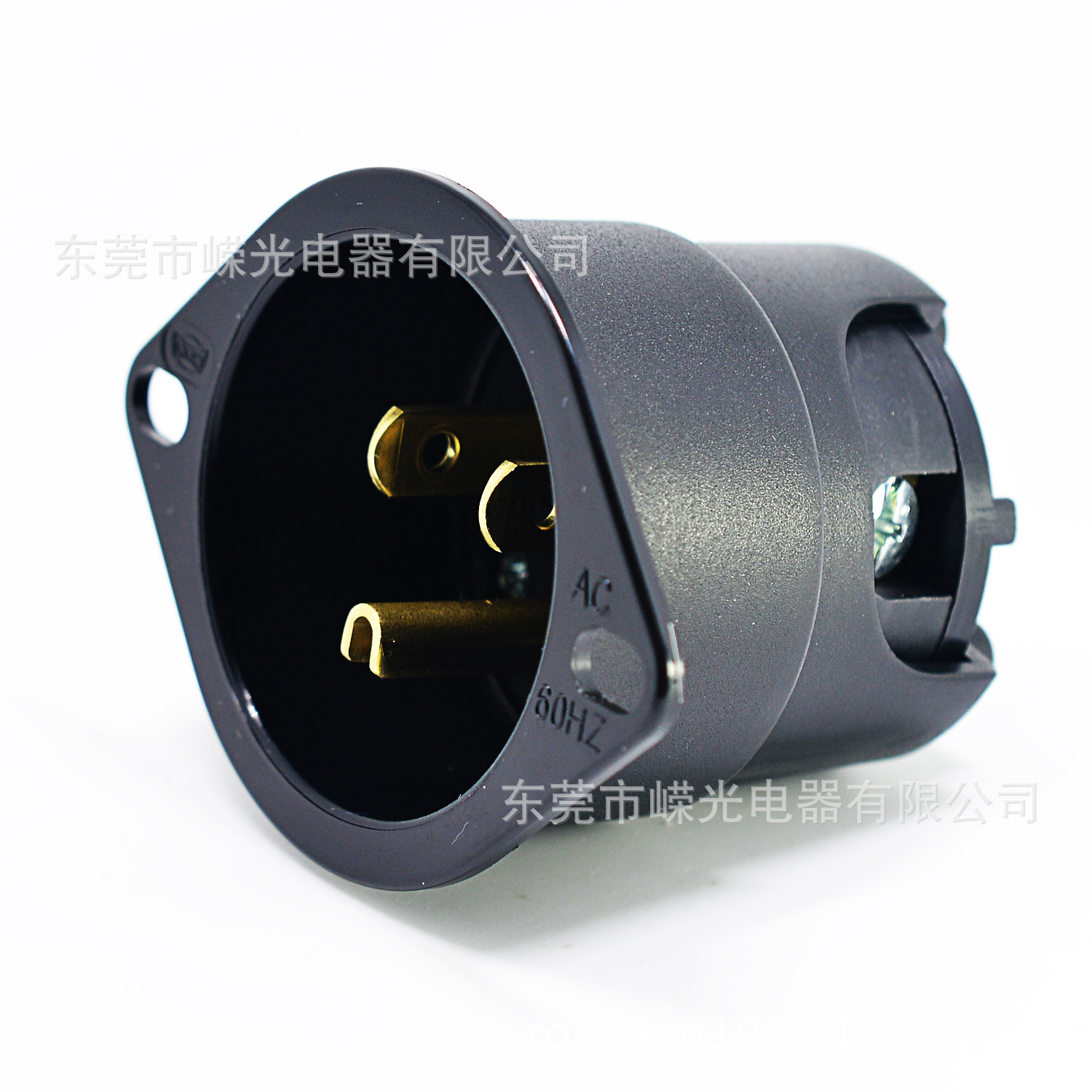 LK7515PFI NEMA1 125V UL5-15P暗装法兰式美国工业暗装头UL嵌入