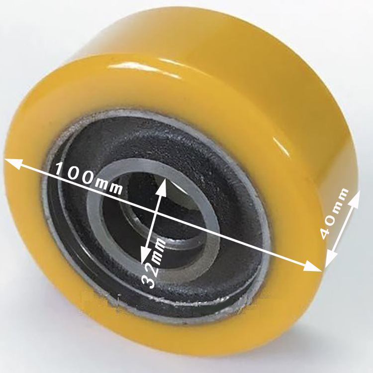 林德永恒力叉车轮 平衡辅助轮  电动叉车轮子 100*40mm 规格齐全