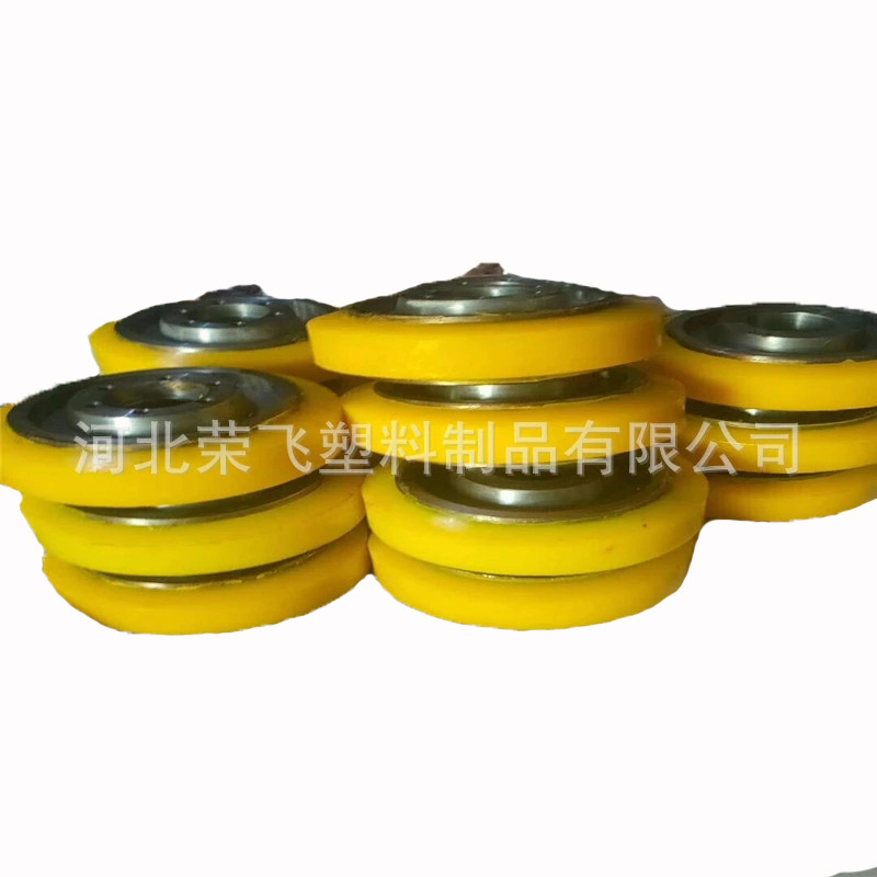 聚氨酯减震铁轮铝轮包胶不脱胶滚轮包胶聚氨酯轴承包胶轮