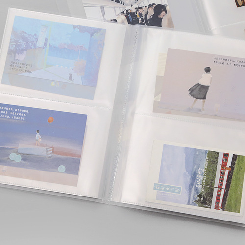 Transparent seal storage album 7-inch photo album souvenir 7-inch collection collection storage album folder 80 pieces