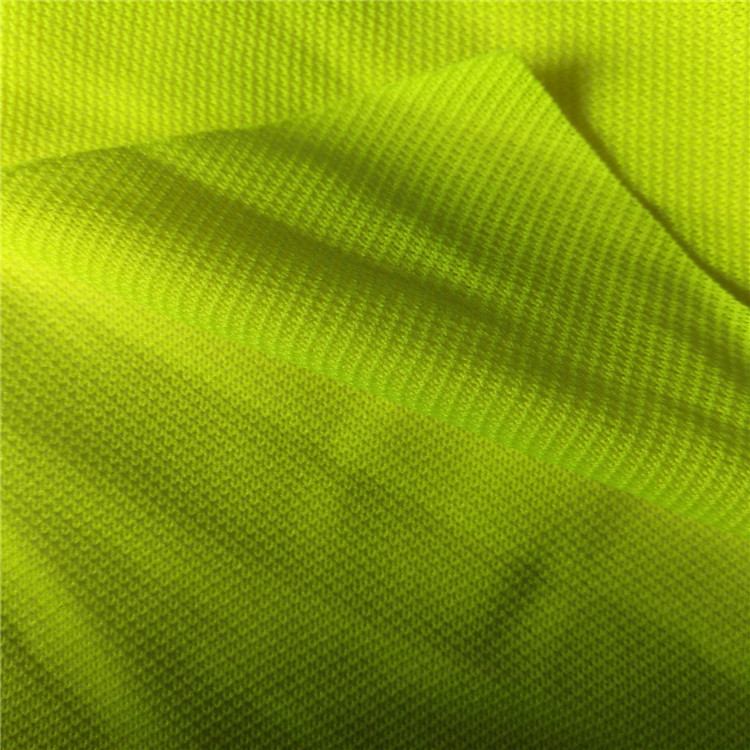 反光面料，荧光黄珠地网眼布，T恤polo衫面料，运动装，工装面料
