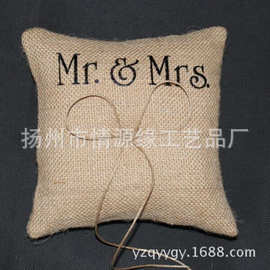 字母MR&MS 戒枕15*15  婚庆用品