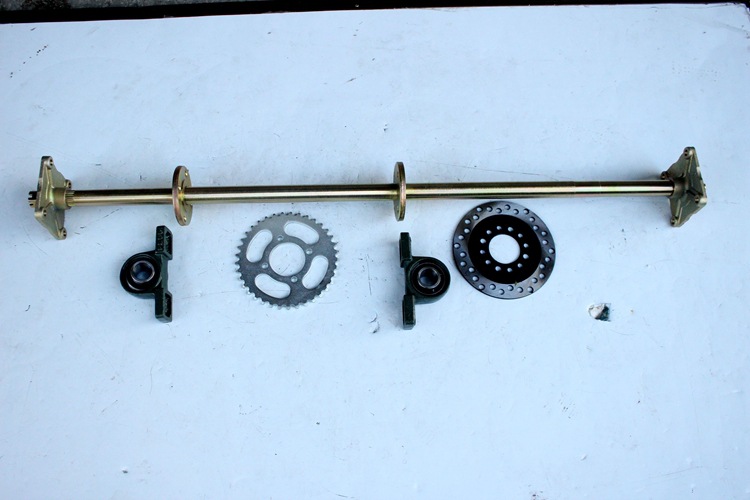 DIY three-wheel four-wheel motorcycle ATV kart modification accessories 1 m rear suspension bold rear axle rear axle