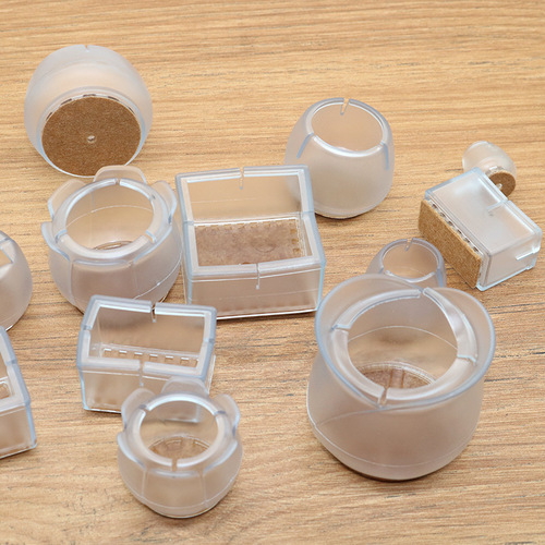 Anti-slip foot pads, chair foot covers, table and chair foot pads, thickened transparent anti-slip furniture foot covers, table and chair leg protection covers