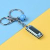 Cartoon whistle for training, keychain, car keys, colorful harmonica, toy, pendant, Birthday gift