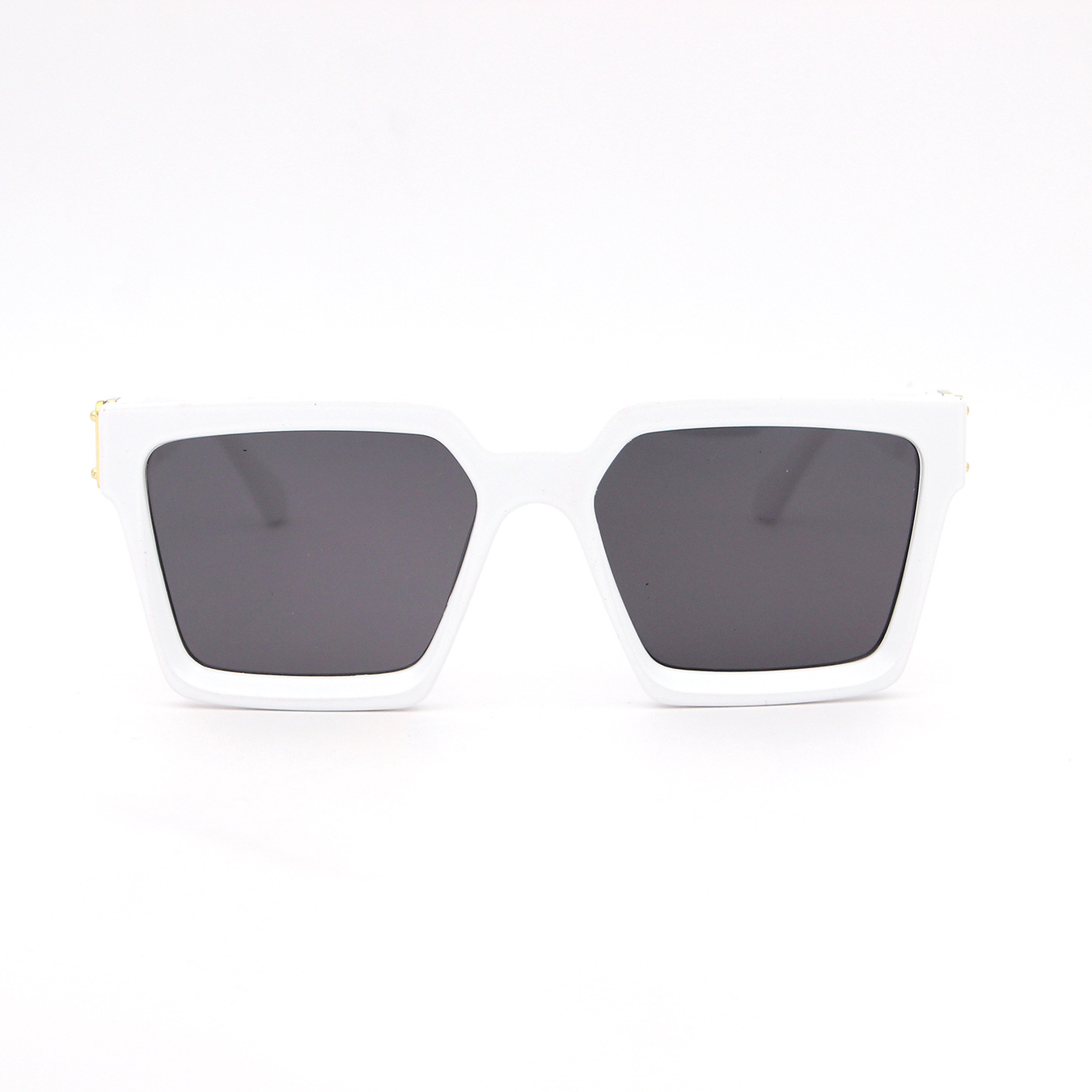 Moda moda personalizada gafas de sol de Europa y América gafas de sol de color caramelo grueso marco cuadrado integrado gafas de sol 97048