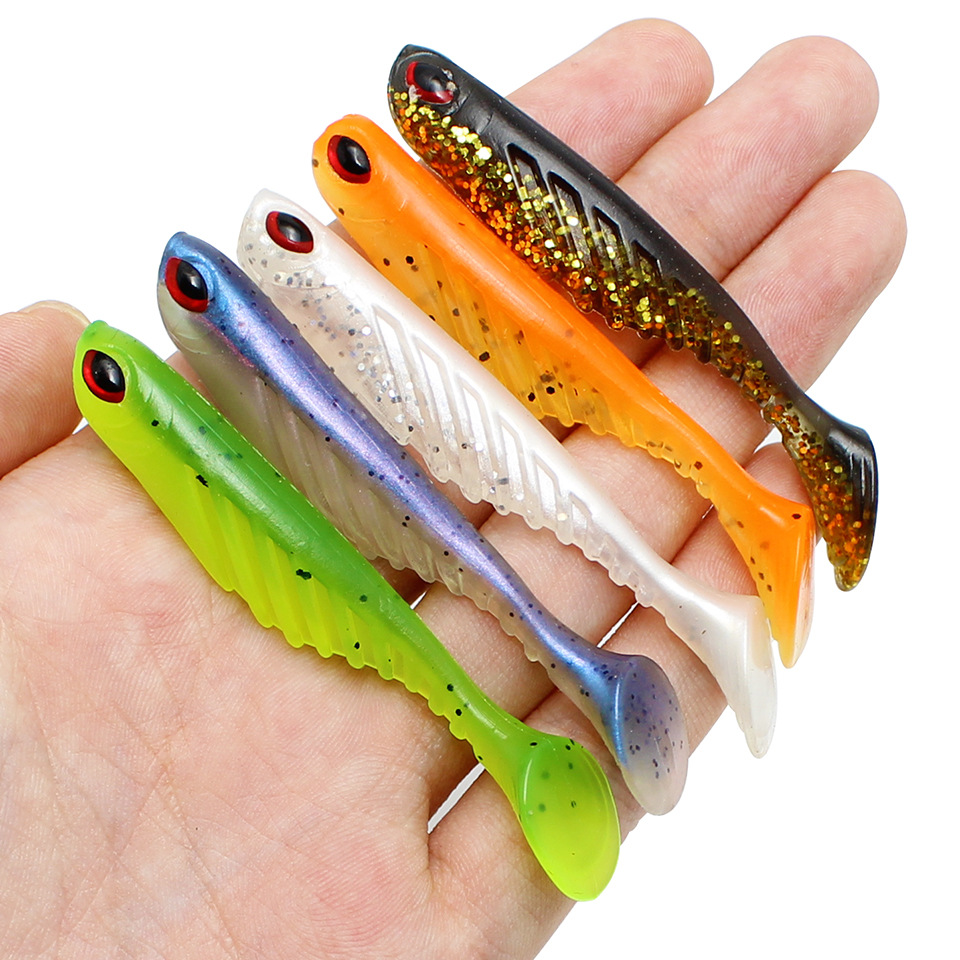 Suspending Paddle Tail Fishing Lures Soft Baits Bass Trout Fresh Water Fishing Lure