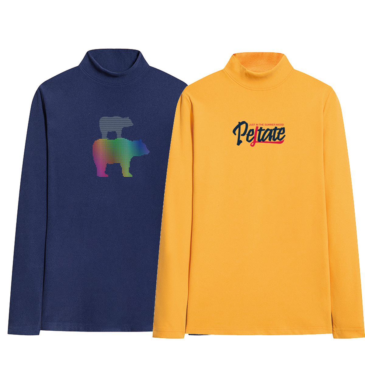 2019青少年百搭保暖衣男士内衬长袖t恤中领打底衫班服团建服定制|ms