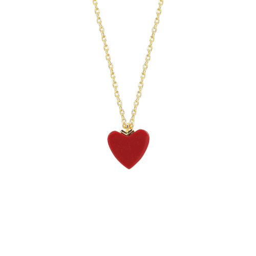 New Korean simple red heart collarbone chain agate stone love heart pendant handmade minimalist red stone cross chain necklace
