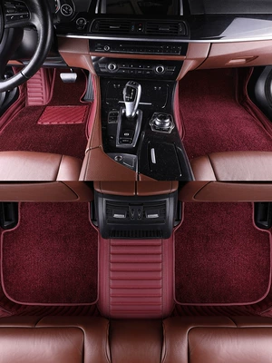Modelə uyğun ayaqaltı – car mat wholesale - wine-red-wine-red-velvet-carpet