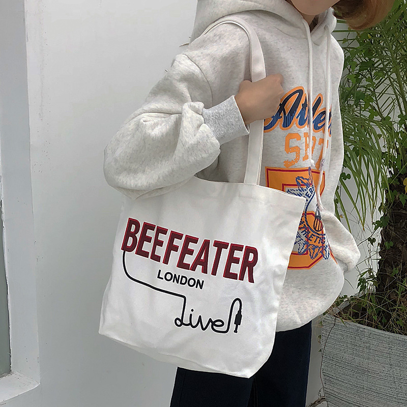 Bolso de la lona retro griego chiprus carta de un solo hombro bolso de las mujeres bolso de mano nicho