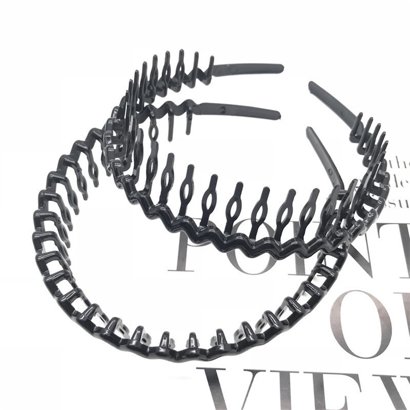 Plástico negro brillante pintura en aerosol peine diadema cabeza hebilla un yuan dos yuanes tienda accesorios de la cabeza de la tienda