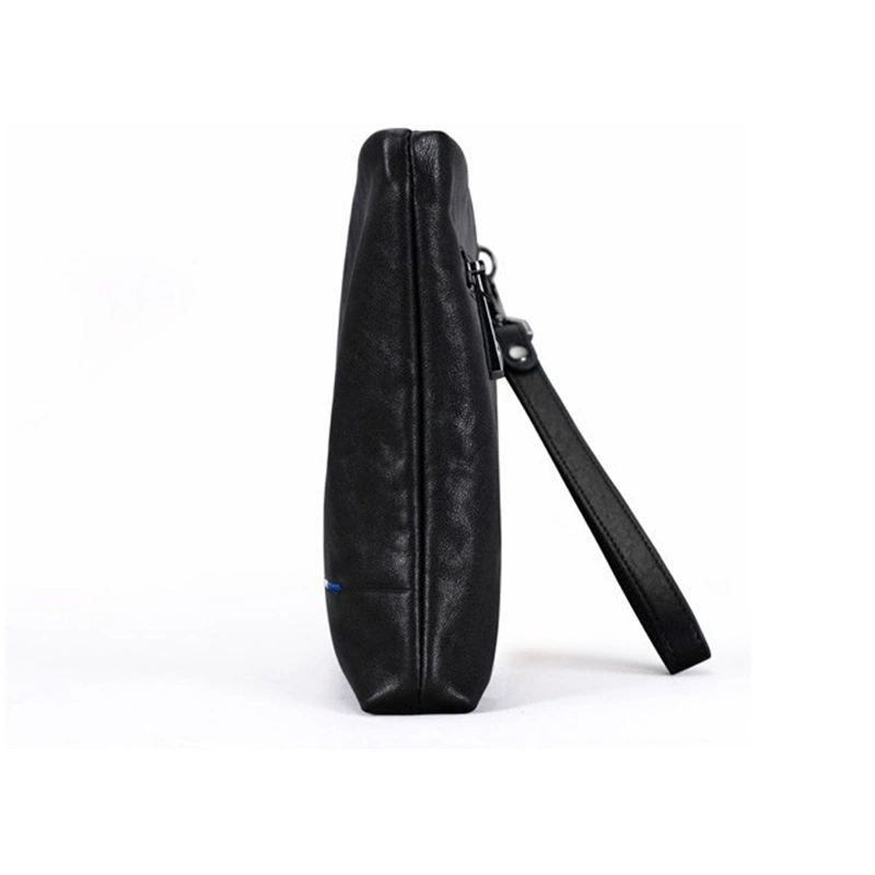 Leather small clutch bag, genuine leather, custom-made, cowhide