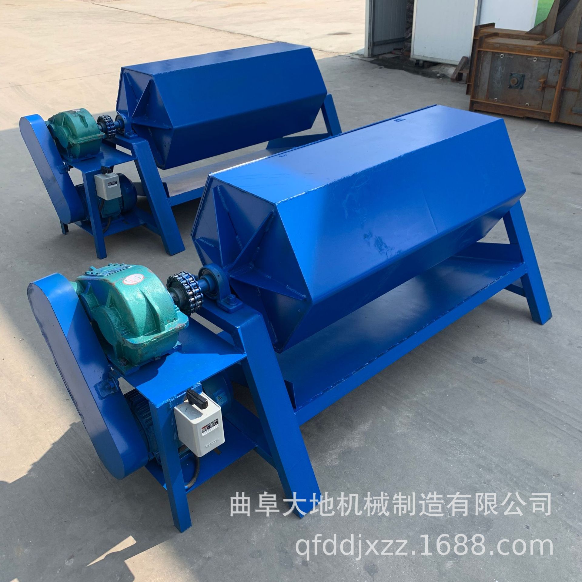 火烧铁除锈抛光机 滚桶研磨机 PU内衬密封金属六角滚筒抛光机