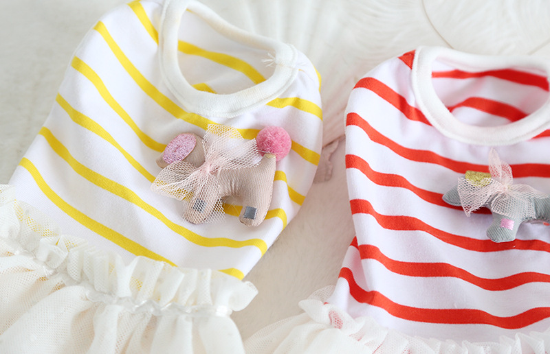 条纹小马纱纱裙