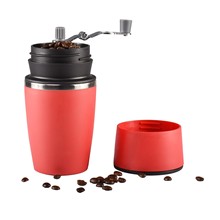 便攜式手搖咖啡機手動不銹鋼咖啡豆研磨機家用咖啡杯三合一手沖壺