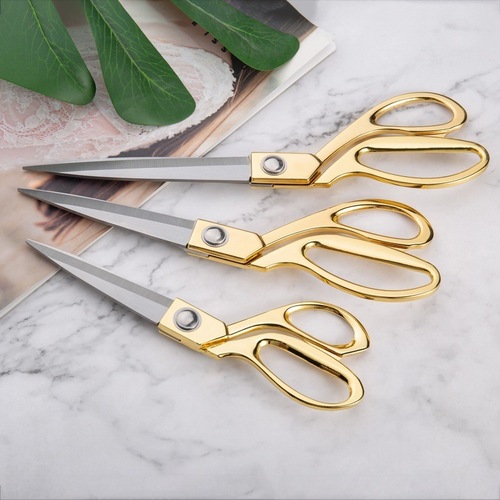 Household hand sewing cutting and stitching shears, trimming and cutting accessories, sewing and cutting large shears, thread ends.