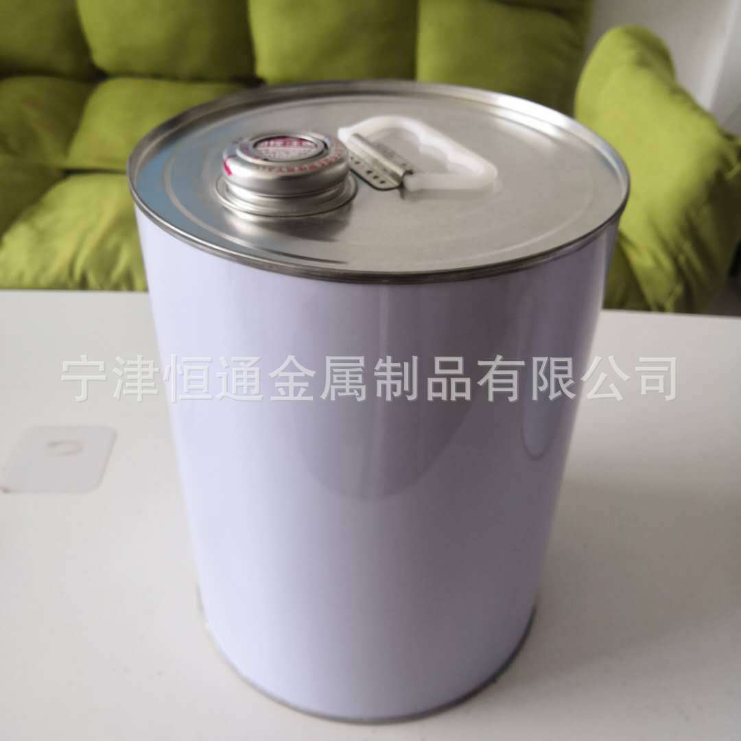 热销0.5L1L2L3L4L5L6L7L圆罐指压盖马口铁金属铁罐化工稀释剂铁桶