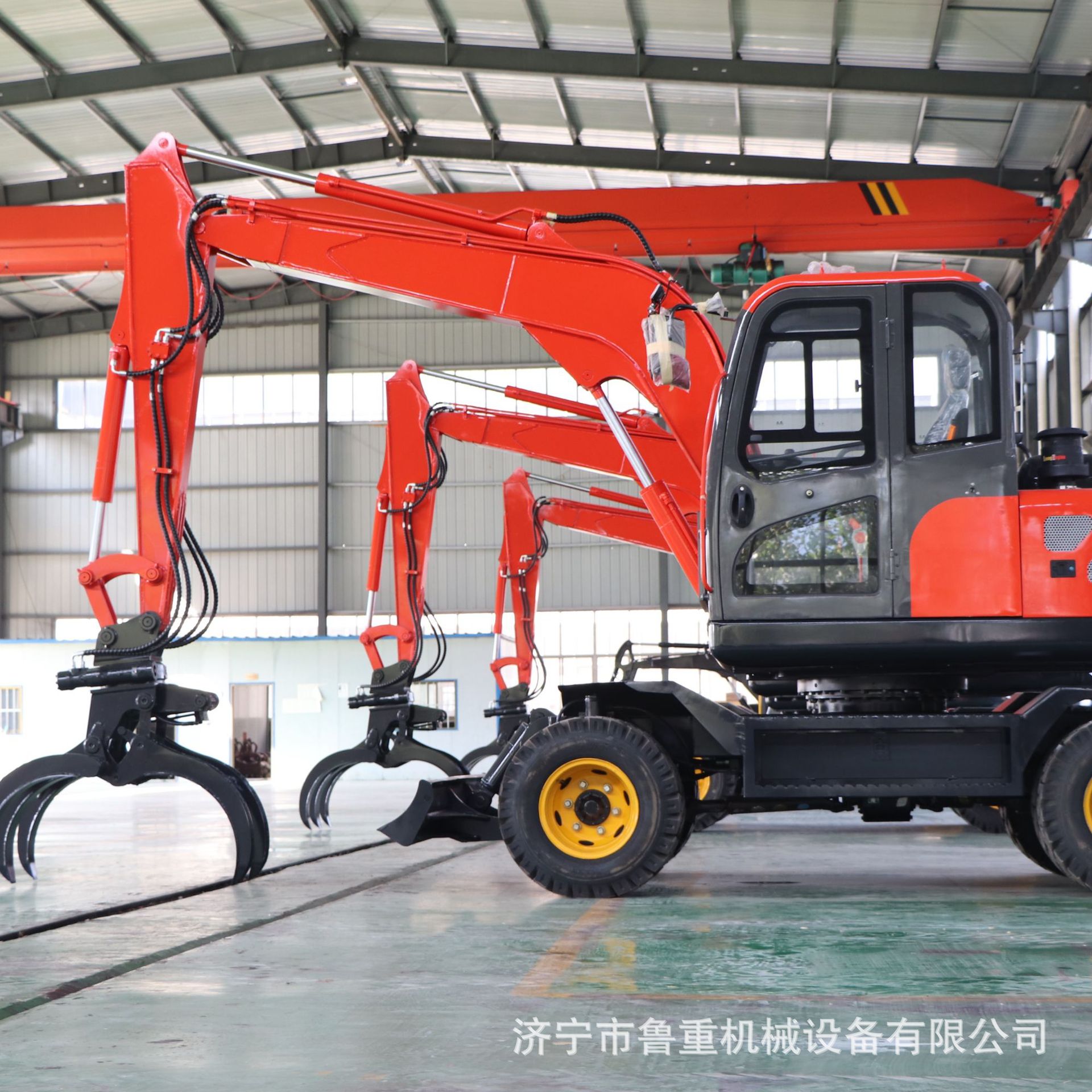 山东轮式抓木机轮式挖掘机多型挖掘机整机质保来袭