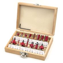 15件套装木工铣刀15PC 修边刀 木工雕刻机/电木铣/修边机专用