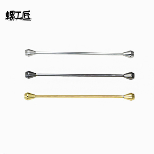 [Classic] Conical head spiral button collar pin collar European and American men's formal French shirt tie stick