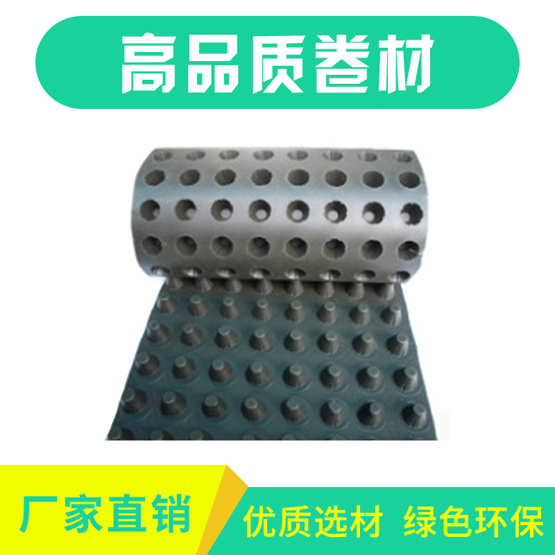 卷材排水板批发 排水板卷材 屋顶绿化 绿化蓄排水板