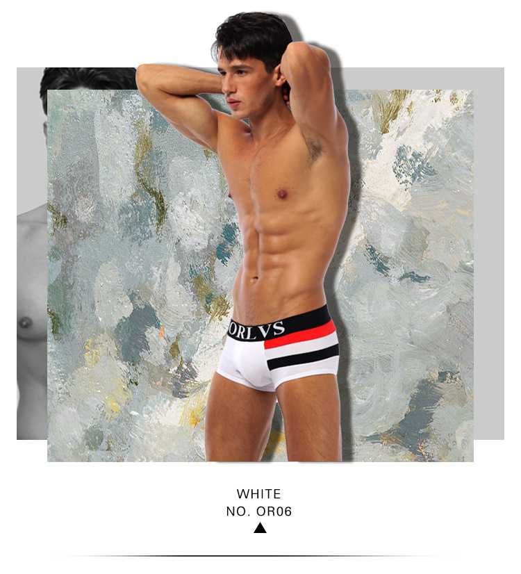 ORLVS foreign trade underwear cotton men comfortable breathable buttocks four-corner pants men's factory supply OR06 10 undefined