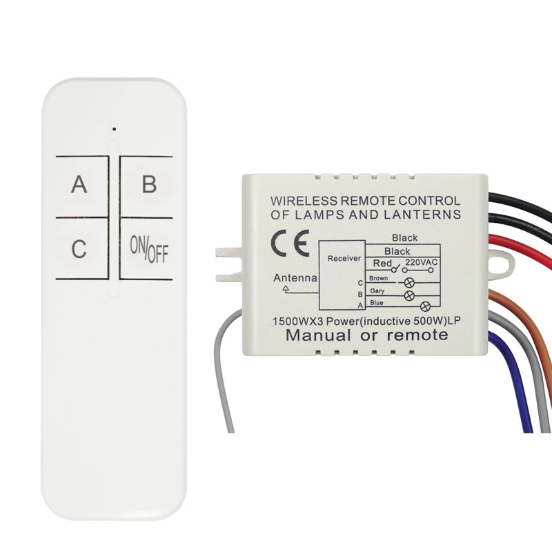 220V3 беспроводной пульт дистанционного управления переключатель контроллер освещения светодиодный потолочный светильник лампа накаливания пульт дистанционного управления