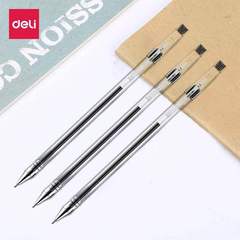 Deli S40 gel pen black water pen 0.3mm financial carbon pen office student stationery