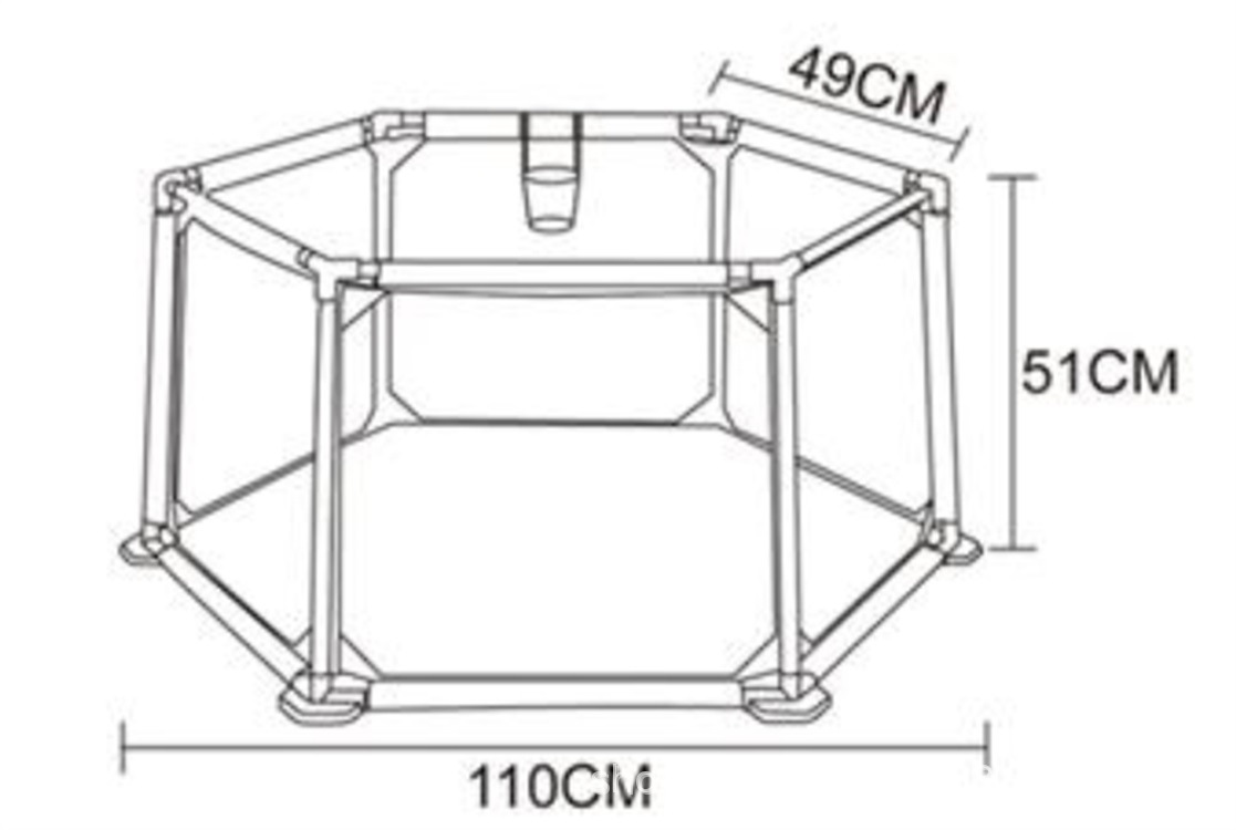 Children's safe handheld fence PVC