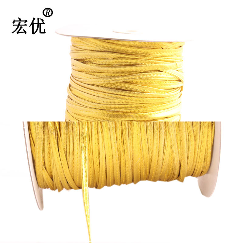 宏优辅料 厂家批发  手工编织用单色盘扣条嵌线条包芯带 量大优惠