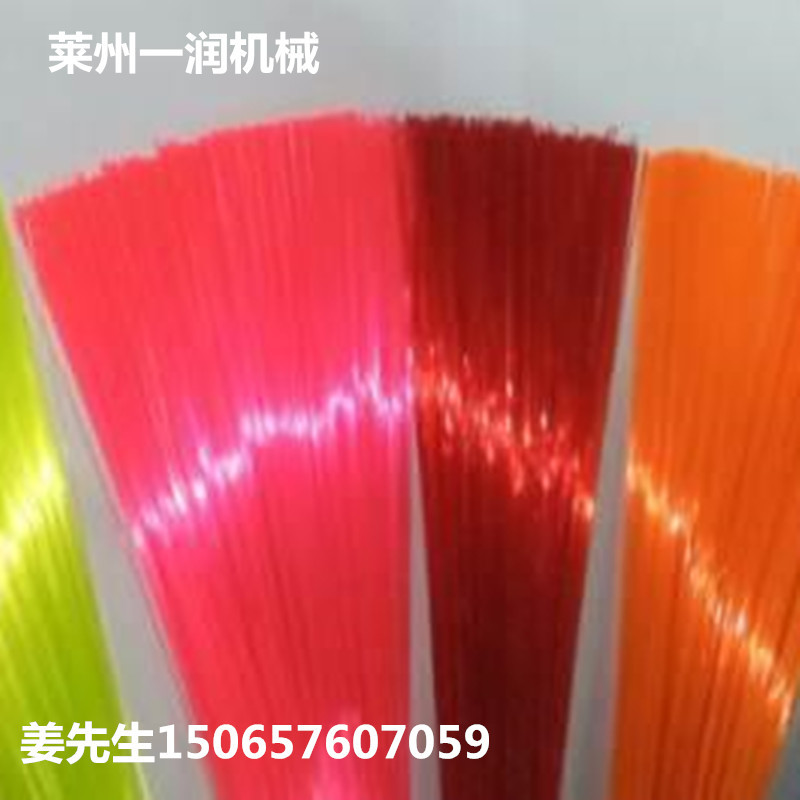 PET塑料圆丝拉丝机 塑料圆丝拉丝机组 PET刷丝笤帚丝拔丝机设备