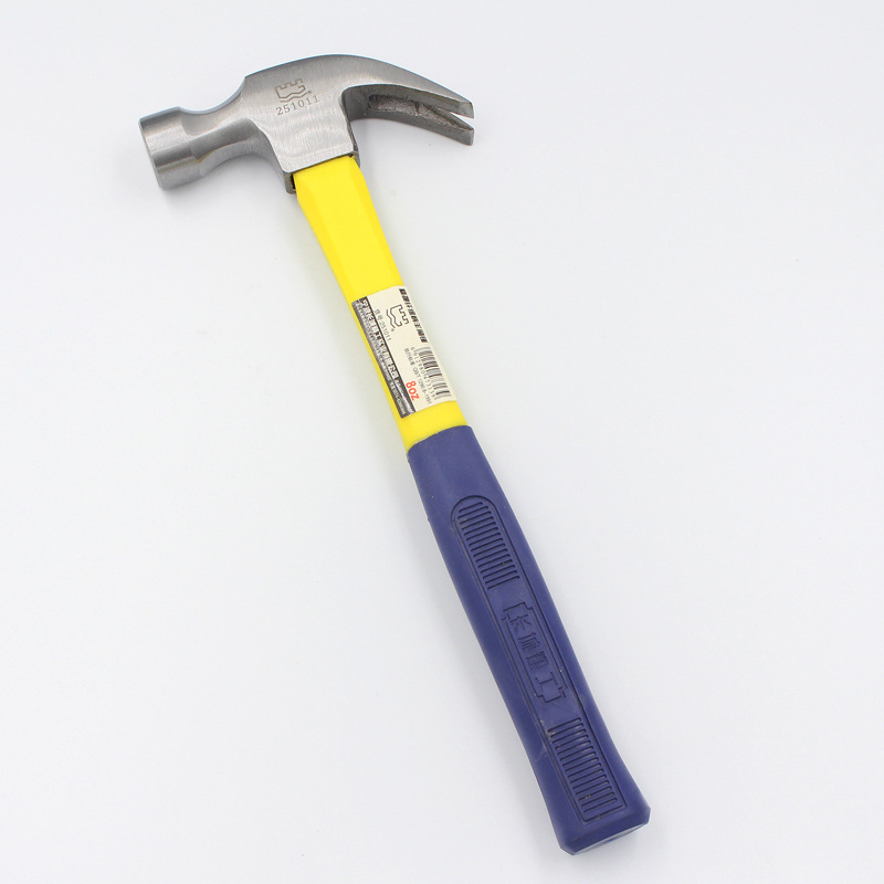 厂家批发长城精工精抛纤维柄羊角锤拔钉起钉木工铁锤子榔头家用