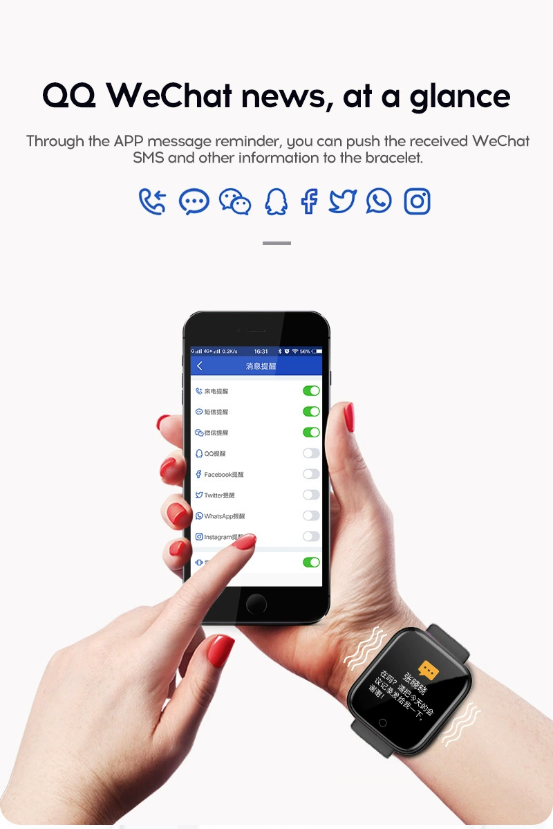 Smart Watch Men Blood Pressure Heart Rate Watches IP67 Waterproof Fitness Tracker Smartwatch