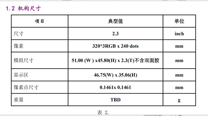 4机构尺寸