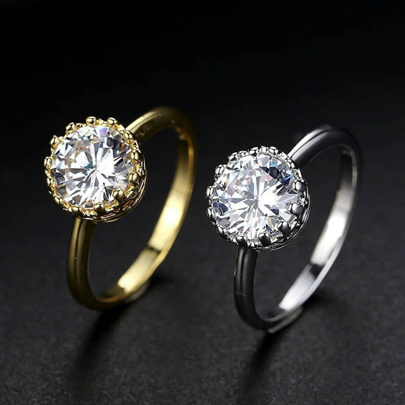 Аксессуар, корона, кольцо, модный цирконий, AliExpress, оптом, европейский стиль