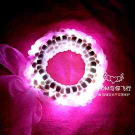 新品爆闪led发光手镯电音节3d cuff出口手环臂环蹦迪酒吧闪光用品