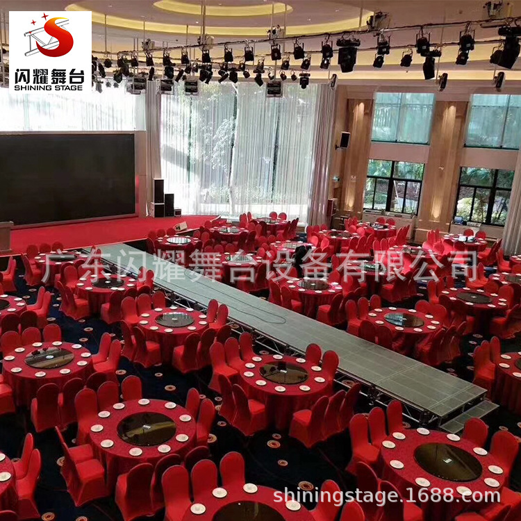 佛山厂家直销专业婚庆舞台玻璃舞台婚庆T台