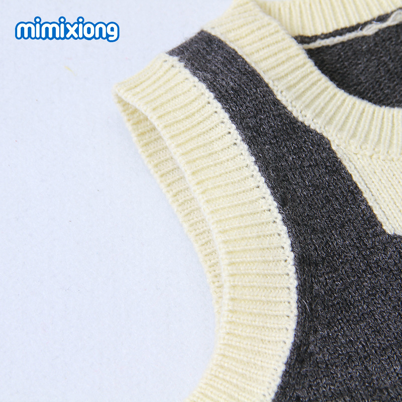 秋冬儿童新款毛衣 男童针织背心