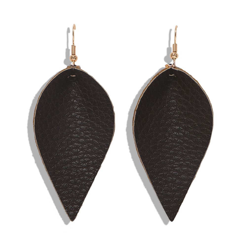 Leather Leaf Earrings Are Uniquely Simple display picture 16