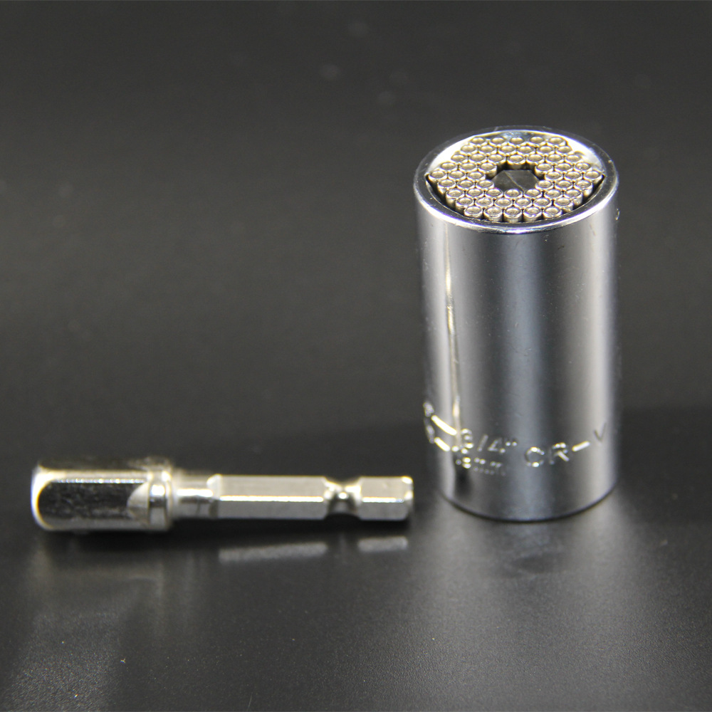 万能套筒7-19MM 批头转换头 接杆 多功能套筒