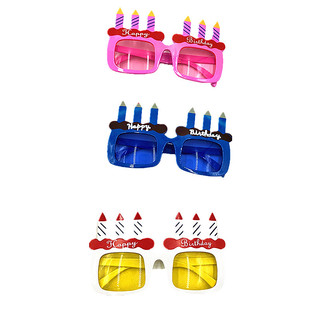 Factory Direct Supply New Adult Sunglasses Birthday Cake Candle Glasses Party Funny Glasses Makeup