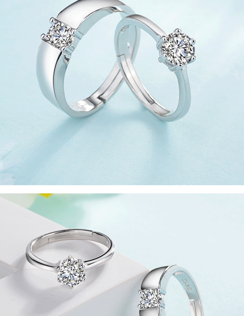 Fashion Geometric Copper Rhinestones Rings