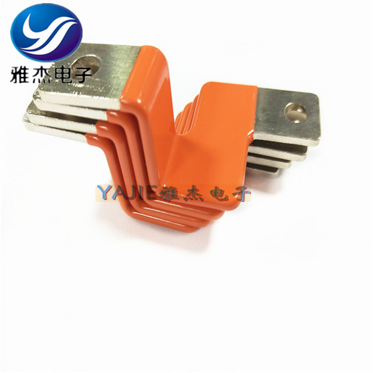 雅杰 导电模组硬铜排 绝缘涂层喷塑异形铜排 承接 铜板水切割加工