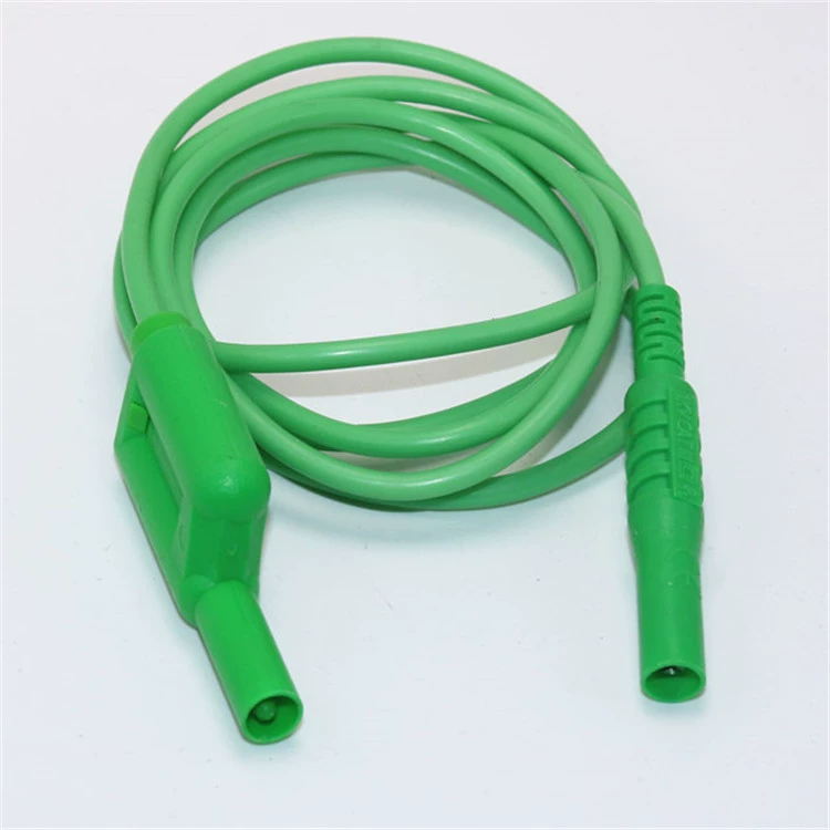 Банан повернуть голову Аллигатор клип Тест линии двойной зажим зеленый мультиметр тест удлинительная линия