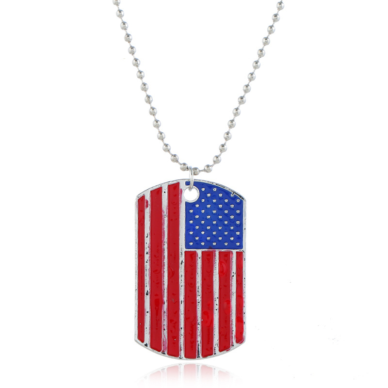 European and American new American independent Japanese flag jewelry…